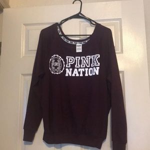 Off the shoulder PINK sweater